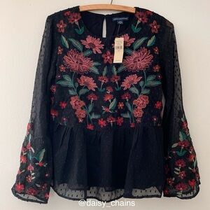 American Eagle Embroidered Blouse